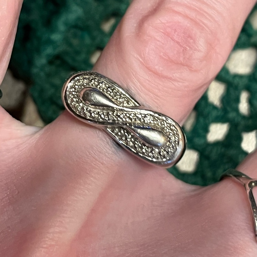 Sterling Silver Infinity Ring - Picture 2 of 11